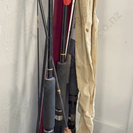 Qty of Assorted Vintage Fishing Rods