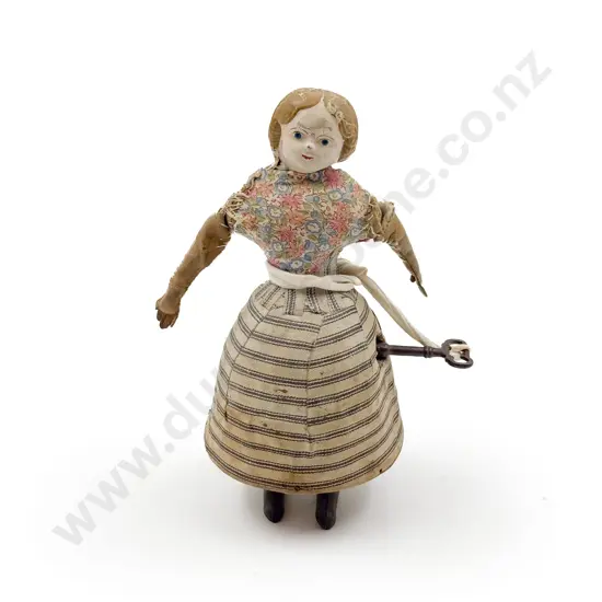 Vintage Wind Up Clockwork Walking Doll