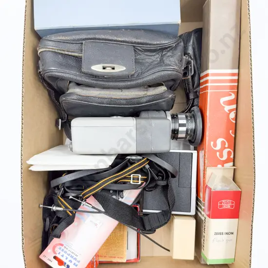 Qty of Assorted Vintage Cameras and Accessories