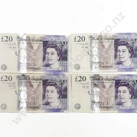Four 20 Pound Bank Notes