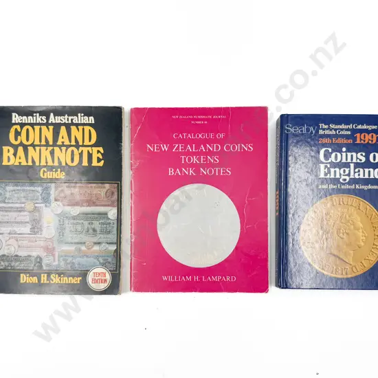 Three Assorted Coin and Bank Note Reference Volumes