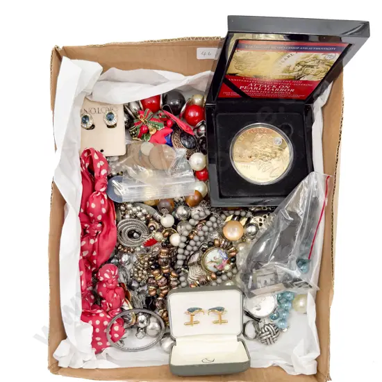 Qty of Assorted Costume Jewellery with Comm. Coin