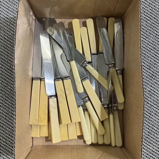 Qty of Assorted Bone Handled Knives