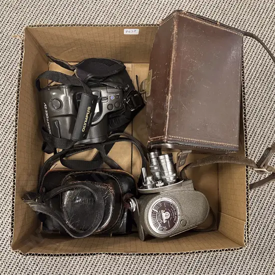 Vintage Film Camera together with Two Other Cameras