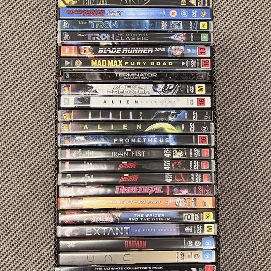 Box Qty of Assorted DVDs