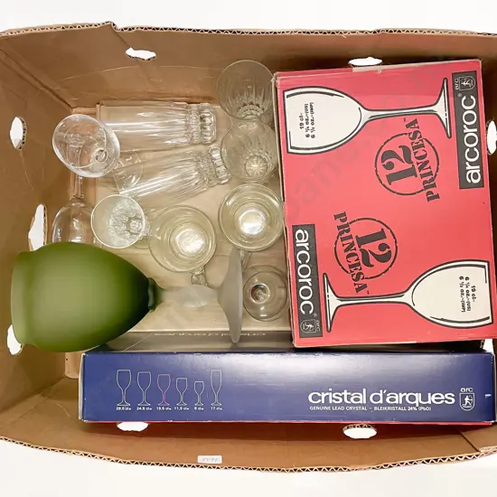 Qty of Assorted Glassware