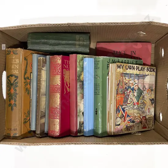 Box of Assorted Vintage Books incl The Big Book of Nursery Rhymes and Peter Pan & Wendy