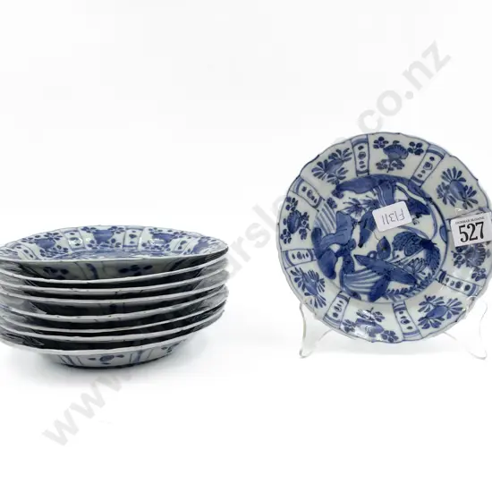 Qty of Chinese Blue and White Shallow Dishes