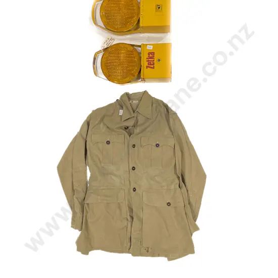 Pair of Industrial Zetka Spotlights and Other