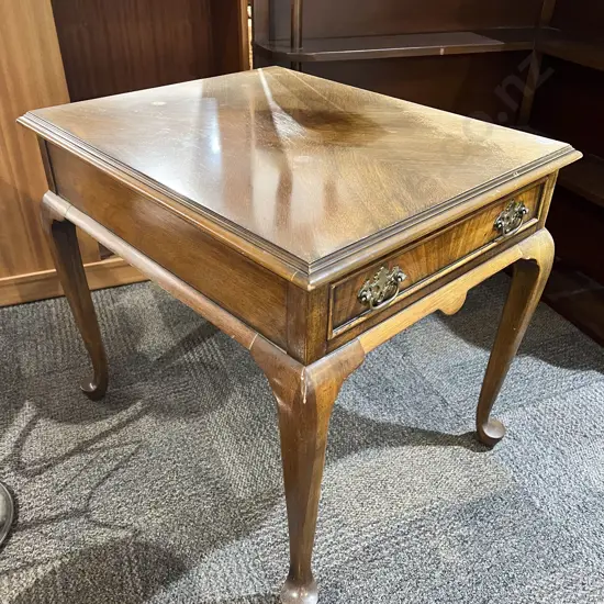 Single Drawer Occasional Table on Cabriole Legs