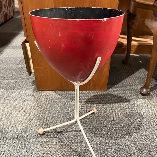 Mid Century Planter and Stand