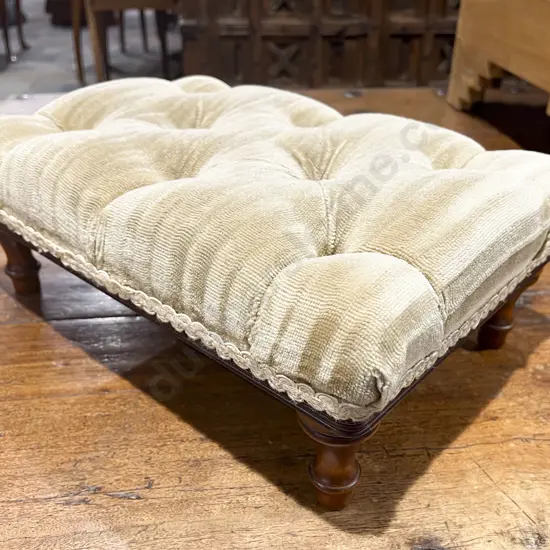 Buttoned Foot Stool