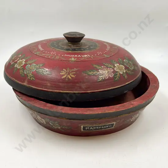 Hand Painted Circular Food Box