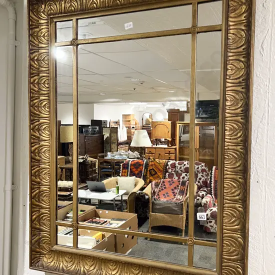 Gilt Framed Sectional Wall Mirror