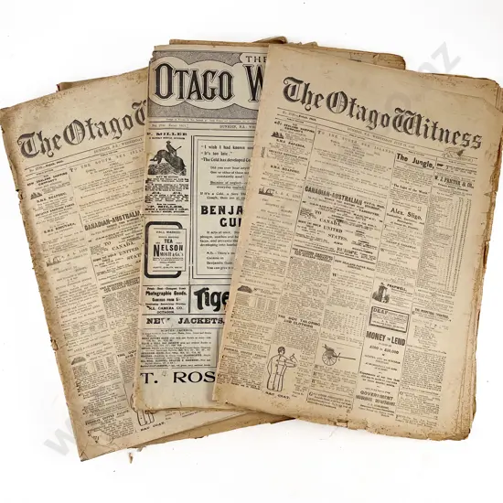 Collection Of The Otago Witness Newspapers from 1906