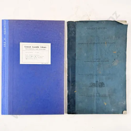 Fenton F D - Observations On The State Of The Aboriginal Inhabitants Of New Zealand