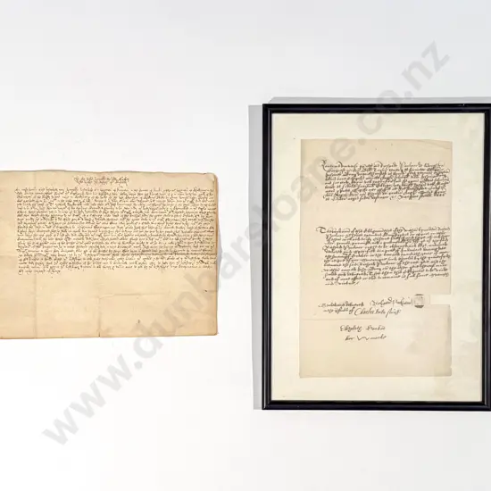 2 Charles II Handwritten Manuscripts