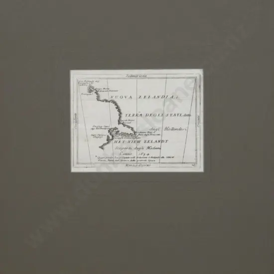 Vincenzo Coronelli (1650-1718) Nuova Zelanda