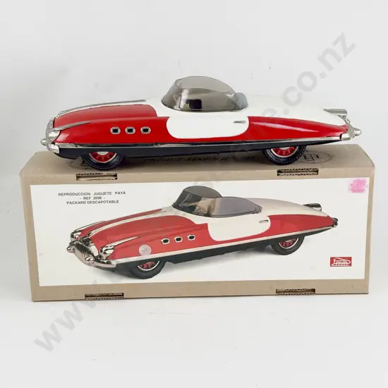 Boxed Paya (Spain) Reproduction Ref 2698 Tinplate Packard Descapotable