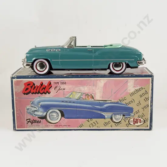 Boxed Made in Japan Tinplate Fifties Buick Open Type 1950