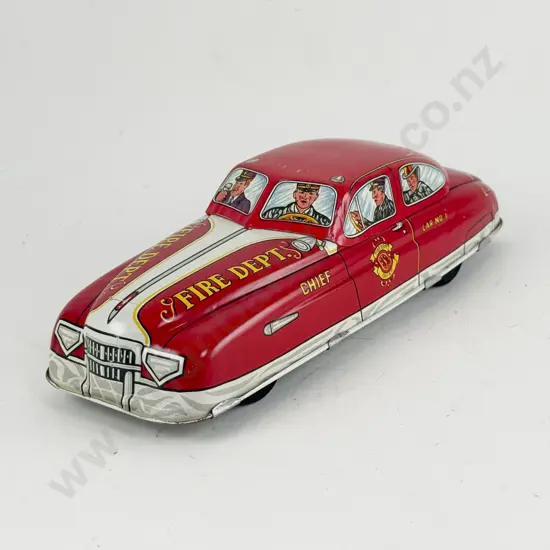 MAR (Marx) Pressed Tinplate Fire Dept Chief Car NO 1 3EM26