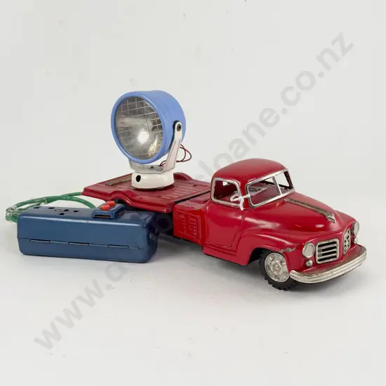 KS Star Mark Made in Japan Tinplate Search Light Truck