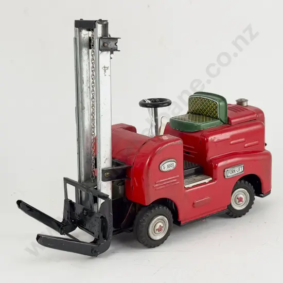 T M Mark Modern Toys Japan Tinplate S-1002 Fork-Lift