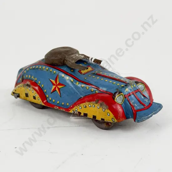 Circle Mark Made in Japan Tinplate Tank