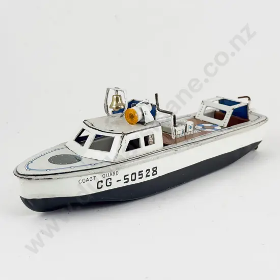 Line Mar Toys Japan Tinplate CG-50528 Coast Guard Boat