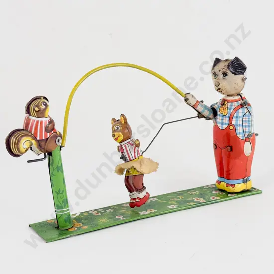 TPS Mark Made in Japan Tinplate Animal Skip Rope