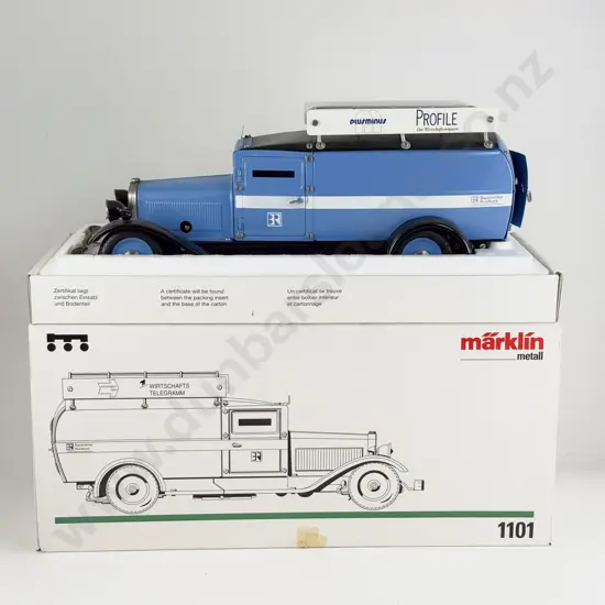 Boxed Marklin 1101 1:18 Scale Wirtschafts Telegramm Wagon