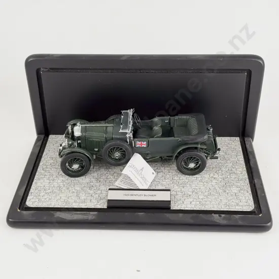 Franklin Mint 1929 Bentley Blower in display case