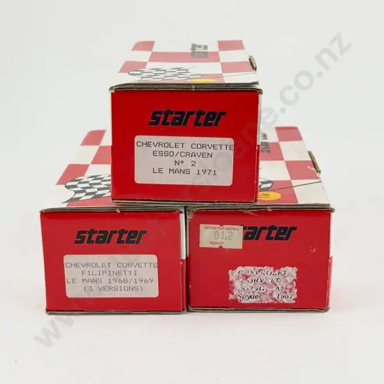 Three Starter Made in France Resin Kit Set 1/43 Scale Models