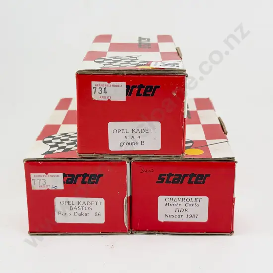 Three Starter Made in France Resin Kit Set 1/43 Scale Models