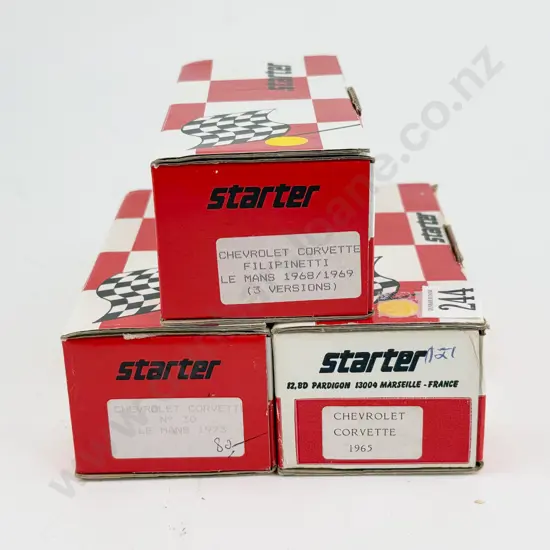 Three Starter Made in France Resin Kit Set 1/43 Scale Models