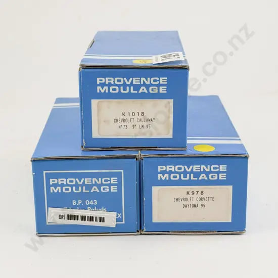 Three Provence Moulage Resin Kit Set 1/43 Scale Corvette Models