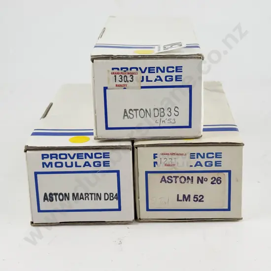 Three Provence Moulage Resin Kit Set 1/43 Scale Aston Martin Models
