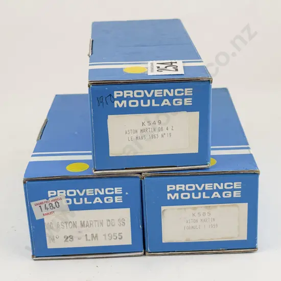 Three Provence Moulage Resin Kit Set 1/43 Scale Aston Martin Models