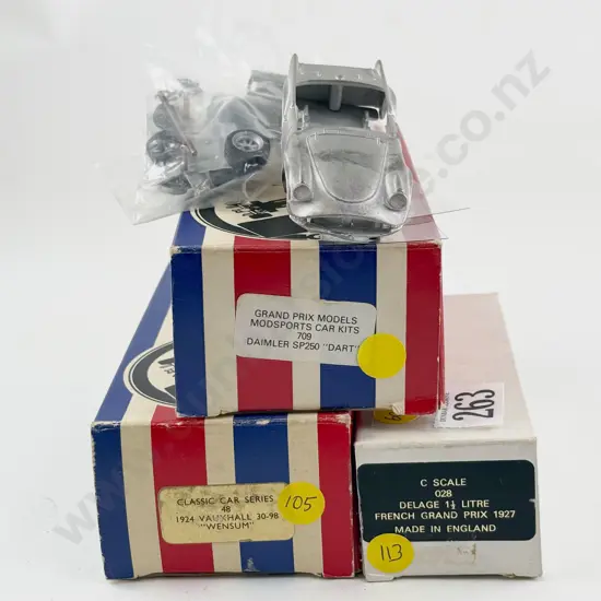 Three Grand Prix & Other Diecast Kit Set 1/43 Scale Models