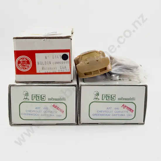 Three Various Manufacture Resin Kit Set 1/43 Scale Models