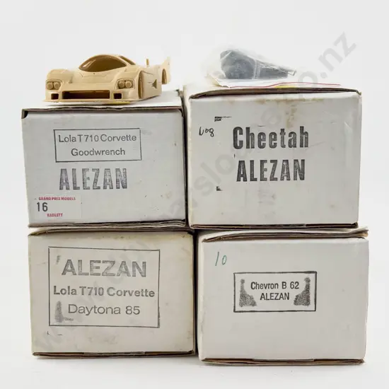 Four Alzen Resin Kit Set 1/43 Scale Models