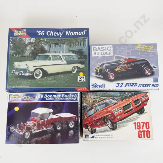 Four Various Manufacture 1:25 Scale KIt Models