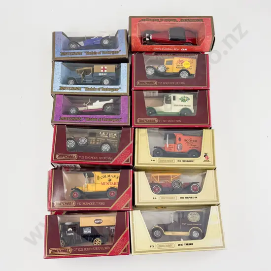 Matchbox 12 Models of Yesteryear Various Window Boxed Models