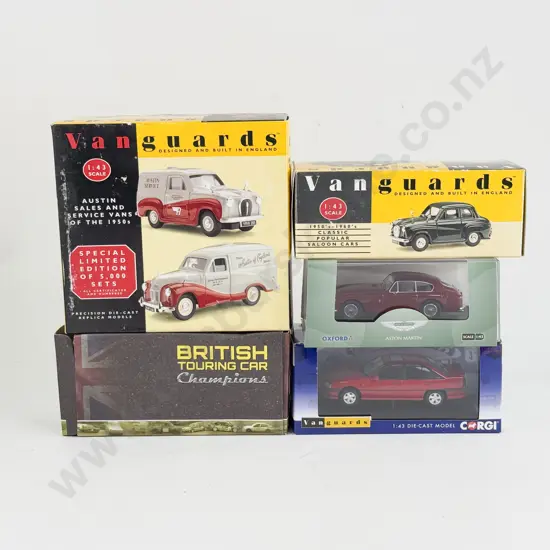 Boxed Vanguards Austin Special Edition with Four Other Various Models