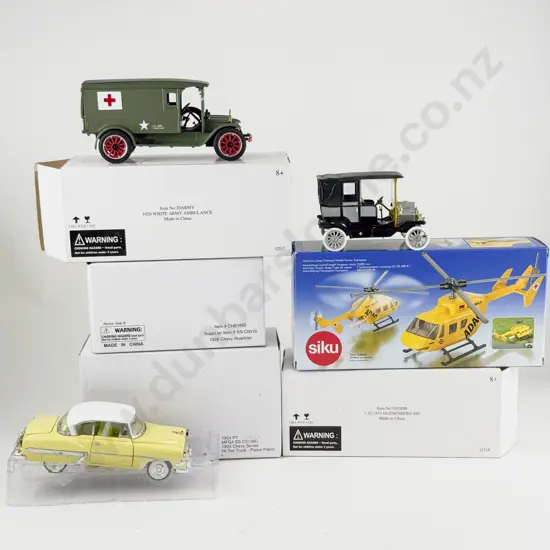 Various Manufacture 7 Boxed Classic Car Models