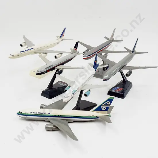 Six Unboxed Aviation Inflight Scale Models
