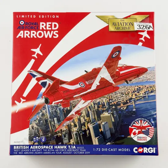 Boxed Corgi Aviation Archive AA36017 British Aerospace Hawk T.1A Ltd Ed 349 of 1300