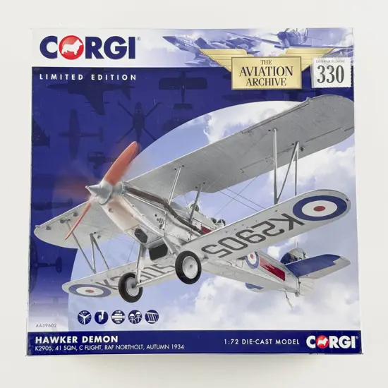 Boxed Corgi Aviation Archive AA39602 Hawker Demon