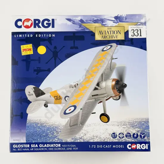 Boxed Corgi Aviation Archive AA36211 Gloster Sea Gladiator
