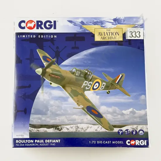 Boxed Corgi Aviation Archive AA39305 Boulton Paul Defiant Ltd Ed 708 of 900